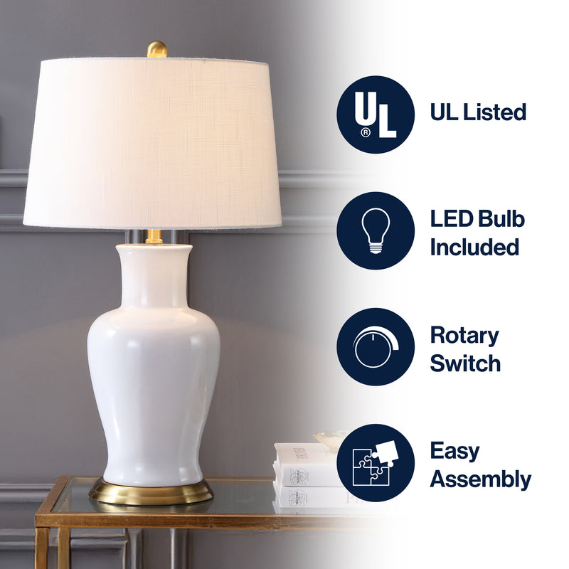 Julian 29" Ceramic LED Table Lamp