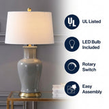 Julian 29" Ceramic LED Table Lamp Gray – ICONS