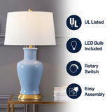 Julian 29" Ceramic LED Table Lamp Blue – ICONS