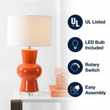 Julia 28.5" Ceramic LED Table Lamp Coral – ICONS
