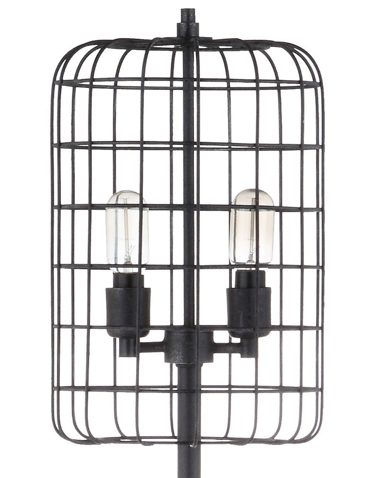 Odette 65" Industrial Metal Floor Lamp - JONATHAN Y