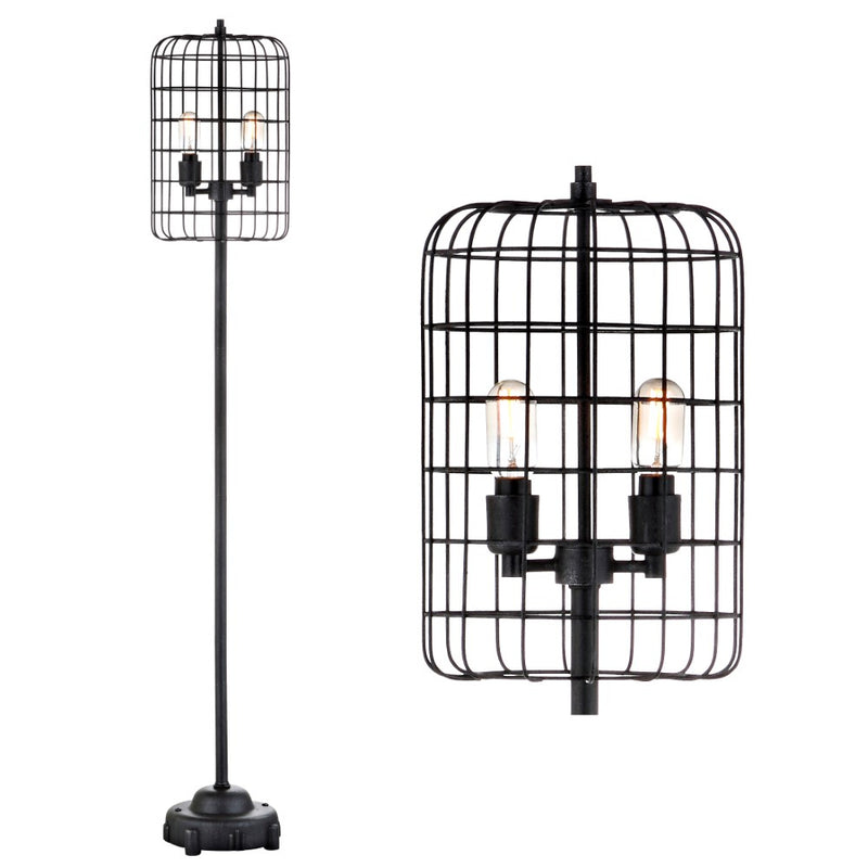 Odette 65" Industrial Metal Floor Lamp - JONATHAN Y
