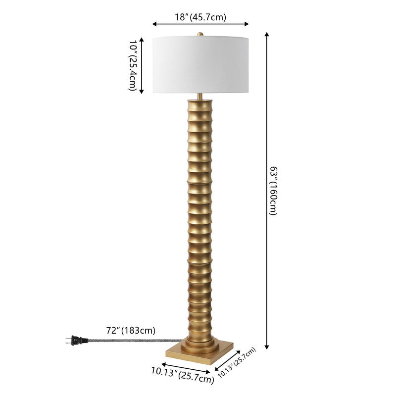 Serena 63" Metal LED Floor Lamp