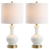Cox 22" Glass/Metal LED Table Lamp - JONATHAN Y