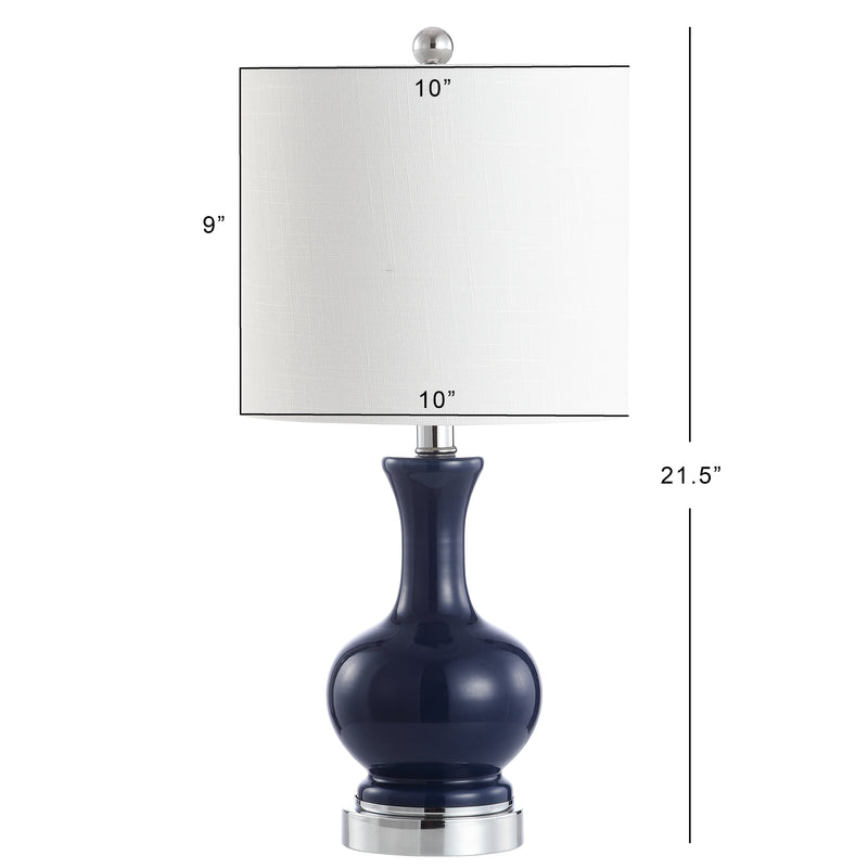 Cox 22" Glass/Metal LED Table Lamp Set 2