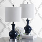 Cox 22" Glass/Metal LED Table Lamp Set 2