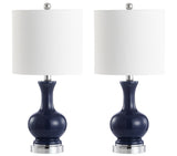 Cox 22" Glass/Metal LED Table Lamp - JONATHAN Y