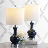 Cox 22" Glass/Metal LED Table Lamp - JONATHAN Y