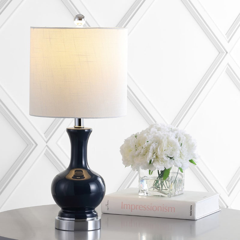 Cox 22" Glass/Metal LED Table Lamp Set 2