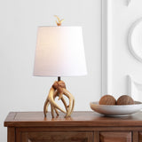 Vermont 19" Antler Resin LED Table Lamp - JONATHAN Y