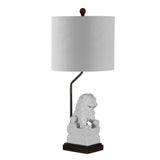 Guardian Lion 27.5" Ceramic Classic Modern LED Table Lamp - JONATHAN Y
