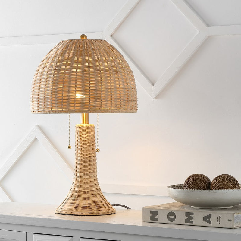 Joanie 22"  Bohemian Rustic Iron LED Table Lamp