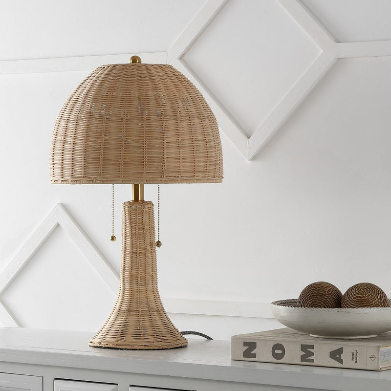 Joanie 22"  Bohemian Rustic Iron LED Table Lamp