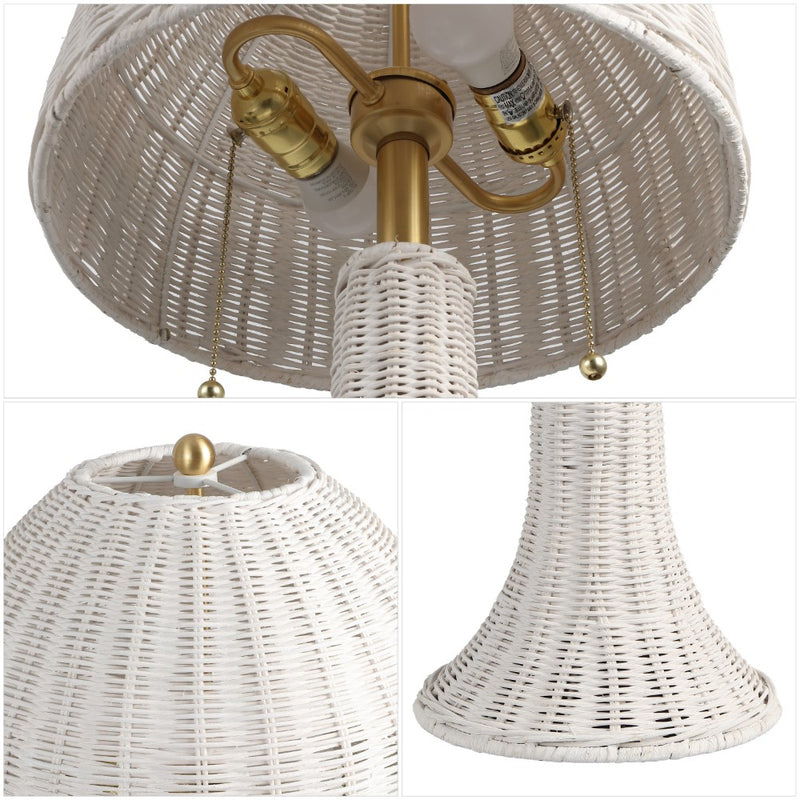 Joanie 22"  Bohemian Rustic Iron LED Table Lamp