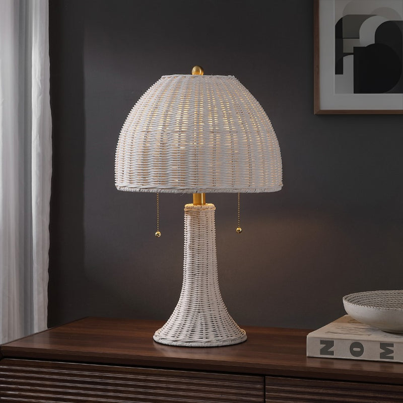 Joanie 22"  Bohemian Rustic Iron LED Table Lamp