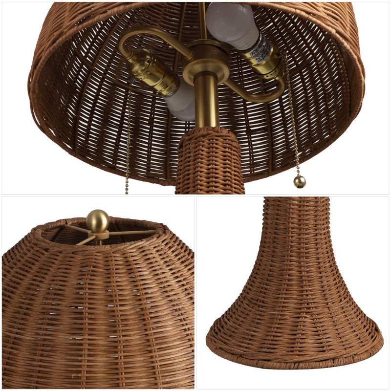 Joanie 22"  Bohemian Rustic Iron LED Table Lamp