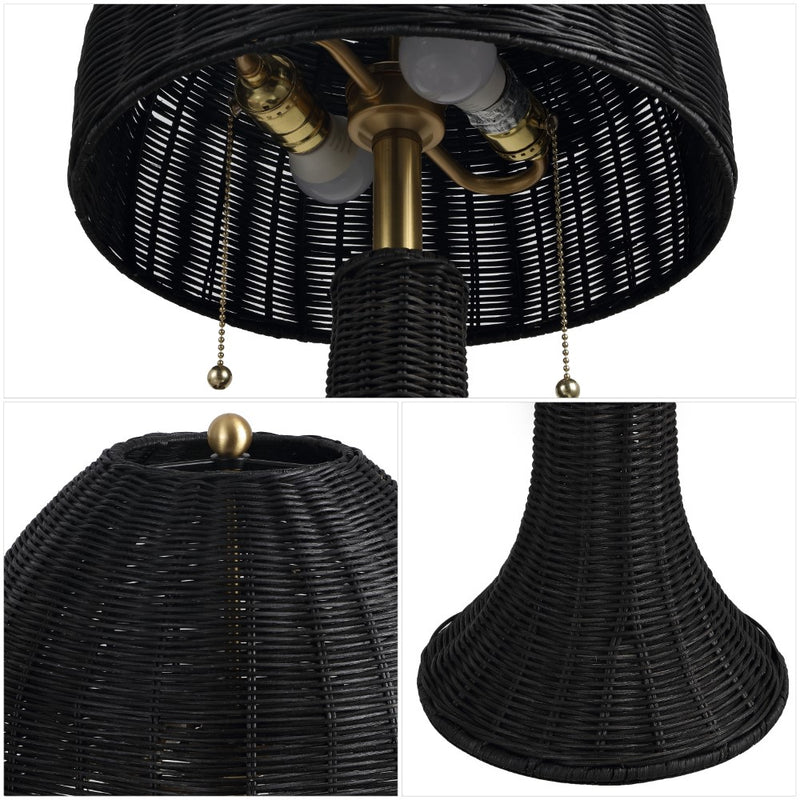 Joanie 22"  Bohemian Rustic Iron LED Table Lamp