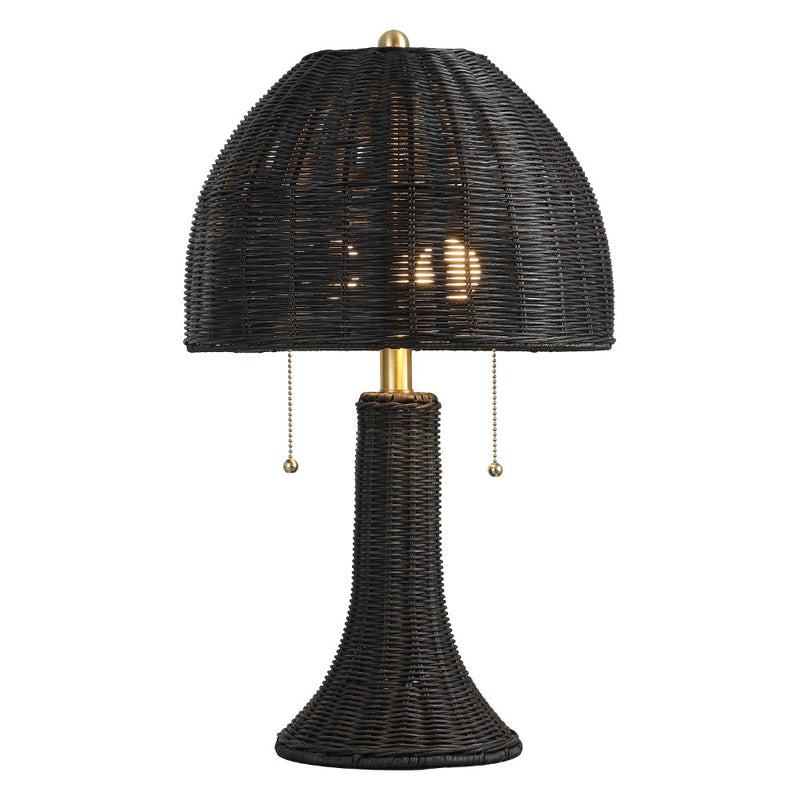 Joanie 22"  Bohemian Rustic Iron LED Table Lamp