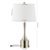 Cooper 26" Classic French Country Iron LED Table Lamp with USB Charging Port - JONATHAN Y
