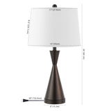Colton 26" Classic French Country Iron LED Table Lamp with USB Charging Port - JONATHAN Y