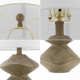 Laken Minimalist Coastal Resin/Iron 3-Stack Cairn LED Table Lamp - JONATHAN Y