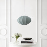 Kira 18.38" 1-Light Scandinavian Japandi Adjustable Lantern Metal with Ribbed Cocoon UFO Saucer Shade LED Pendant