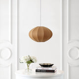 Kira 18.38" 1-Light Scandinavian Japandi Adjustable Lantern Metal with Ribbed Cocoon UFO Saucer Shade LED Pendant
