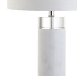 Hunter 32" Marble/Crystal LED Table Lamp - JONATHAN Y