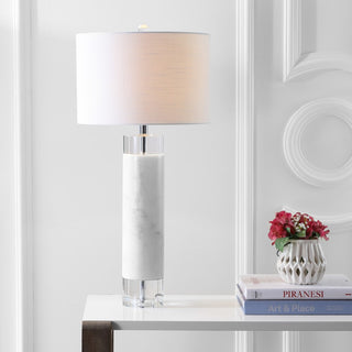 Hunter 32" Marble/Crystal LED Table Lamp - JONATHAN Y