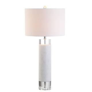 Hunter 32" Marble/Crystal LED Table Lamp - JONATHAN Y