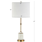Harper 27" Marble/Crystal LED Table Lamp - JONATHAN Y