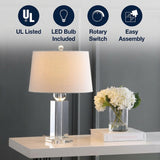Charlotte 28.5" Crystal LED Table Lamp Clear – ICONS