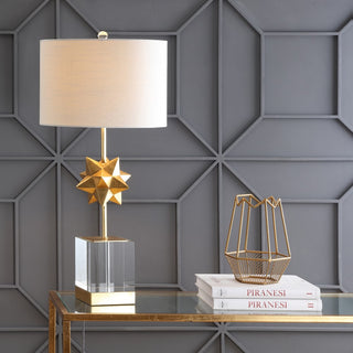 Estelle 32" LED Metal/Crystal Table Lamp - JONATHAN Y