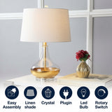 West 24.5" Glass LED Table Lamp Gold Leaf – ICONS