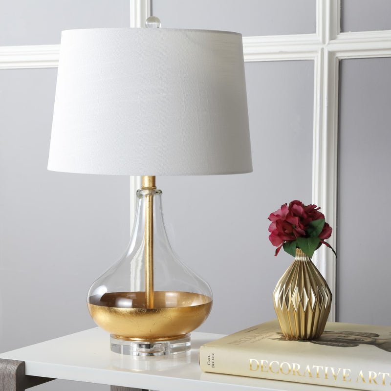 West 24.5" Glass LED Table Lamp - JONATHAN Y