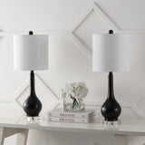 Dylan 25" Metal/Crystal Teardrop LED Table Lamp - JONATHAN Y