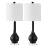 Dylan 25" Metal/Crystal Teardrop LED Table Lamp - JONATHAN Y