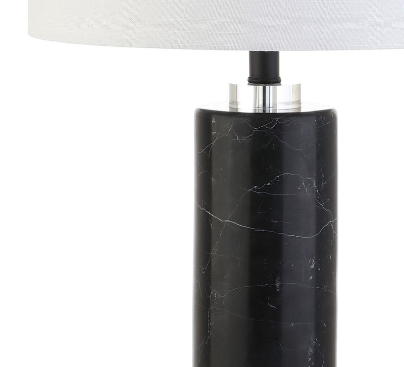 Brooks 27" Marble/Crystal LED Table Lamp - JONATHAN Y