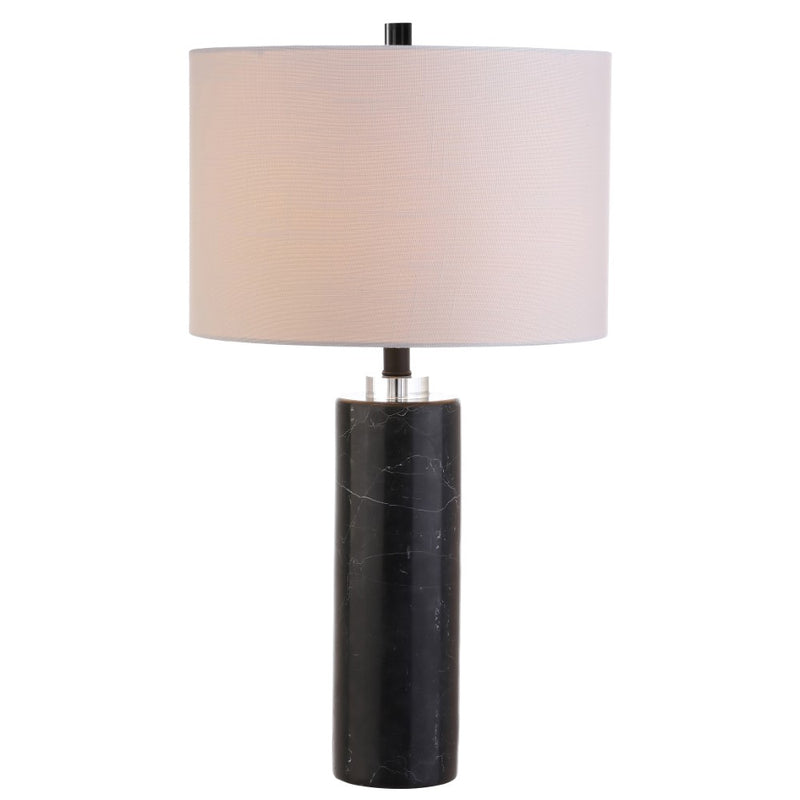 Brooks 27" Marble/Crystal LED Table Lamp - JONATHAN Y