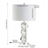 Sofia 26" Crystal LED Table Lamp Clear – DIM