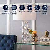 Sofia 26" Crystal LED Table Lamp Clear – ICONS