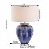 Wayland 26" Ceramic LED Table Lamp Seaside Blue – DIM