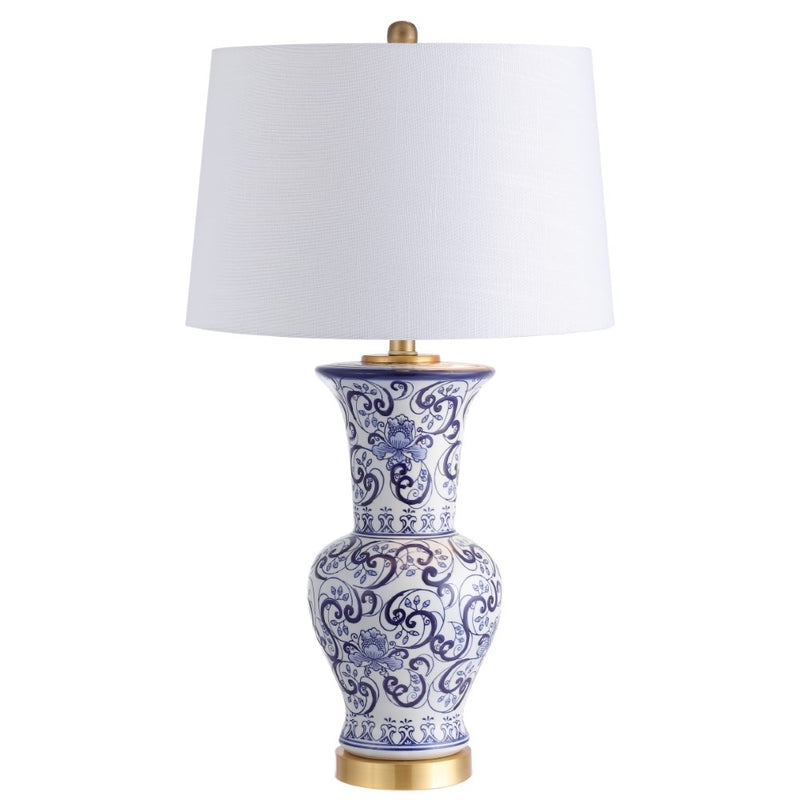 Leo 28.5" Chinoiserie LED Table Lamp - JONATHAN Y