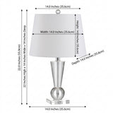 Wynne 22" Crystal LED Table Lamp Clear – DIM