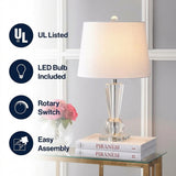 Wynne 22" Crystal LED Table Lamp Clear – ICONS