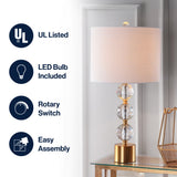 Ashley 25.25" Crystal LED Table Lamp