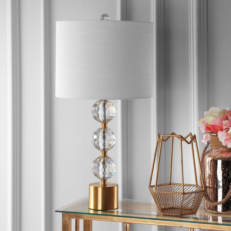 Ashley 25.25" Crystal LED Table Lamp - JONATHAN Y