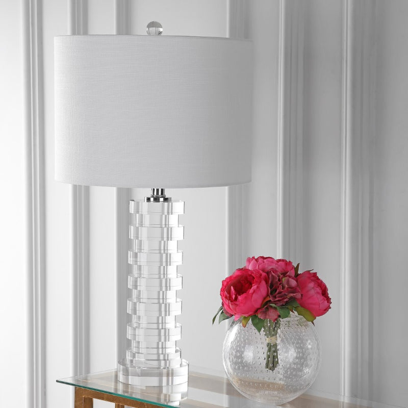 Sasha 25" Crystal LED Table Lamp - JONATHAN Y