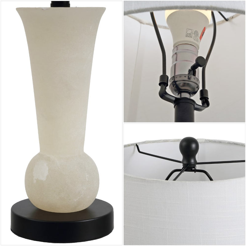 Eliza 23" Alabaster LED Table Lamp