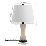 Eliza 23" Alabaster LED Table Lamp